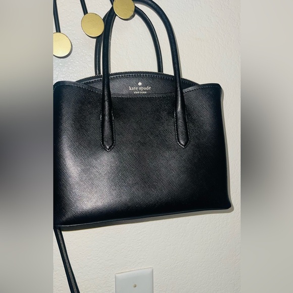 kate spade Handbags - Kate Spade Black Medium Satchel K5102
saffiano leathe black (001) BLK